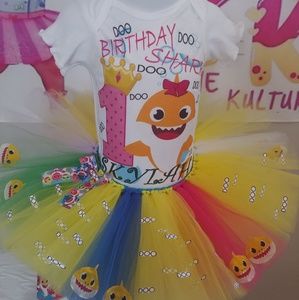 Baby shark Tutu set